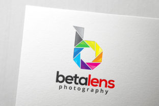 Beta Lens Letter B Logo: A Colorful Design for Modern Brands