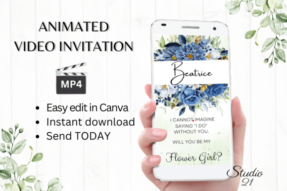 Bring Elegance to Life: Digital Flower Girl Proposal W3146FG
