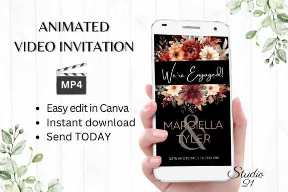 Capture Autumn’s Magic: The Fall Engagement Announcement W1157B