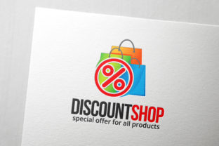 Discount Shop Logo: Instantly Signal Savings with Colorful Appeal