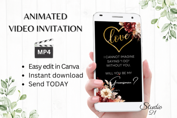 Fall Groomsman Proposal W3151GM: A Digital Solution for Modern Invitations