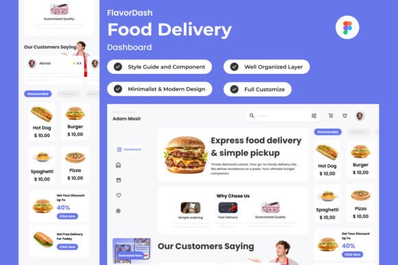 FlavorDash V1: The Modern Food Delivery Dashboard