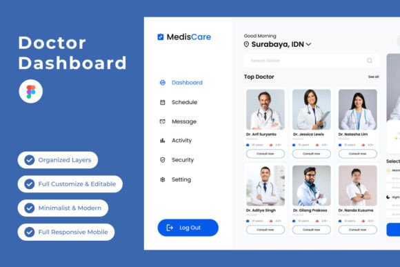MedisCare - Doctor Dashboard V1: A Modern Command Center for Your Practice