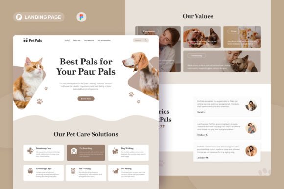 PetPals: A Clean Landing Page for Modern Pet Services