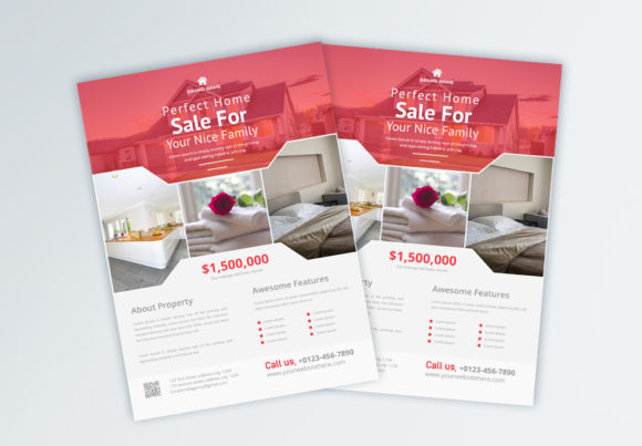 Red Real Estate Business Flyer: A Fresh Template for Agents