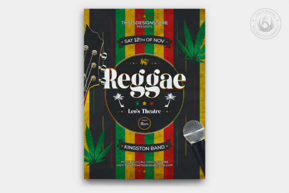 Reggae Music Flyer Template: Authentic Vibe for Your Event