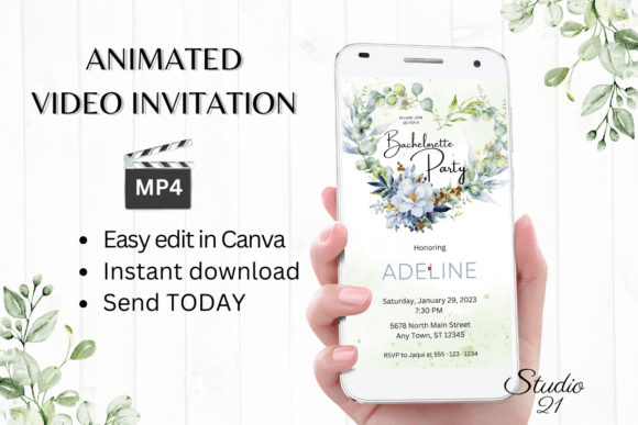 Stunning Digital Bachelorette Party Invites in Minutes