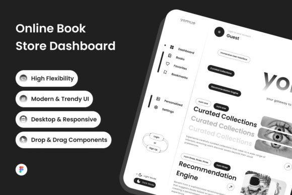 Yomue - Online Book Store Dashboard V1: A Closer Look